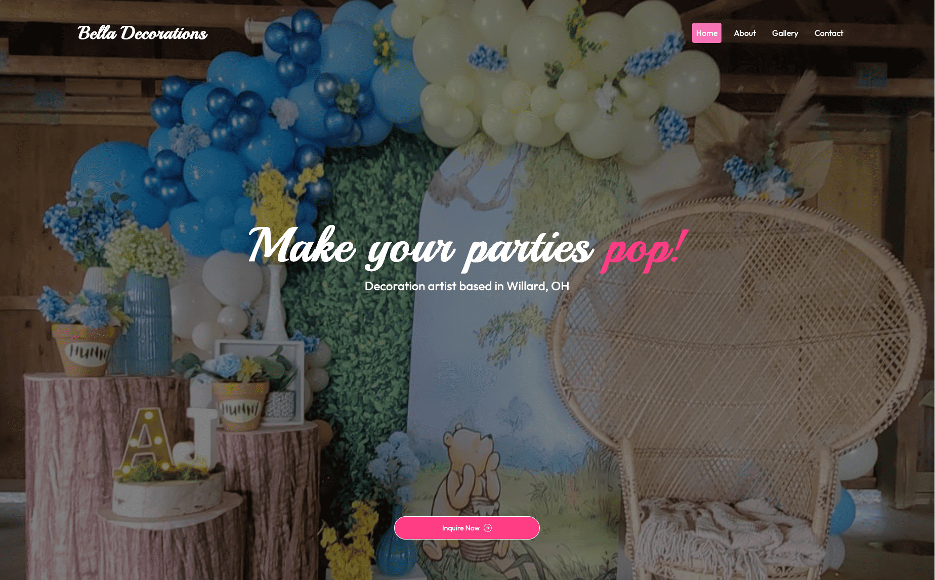 Decorations Business Website