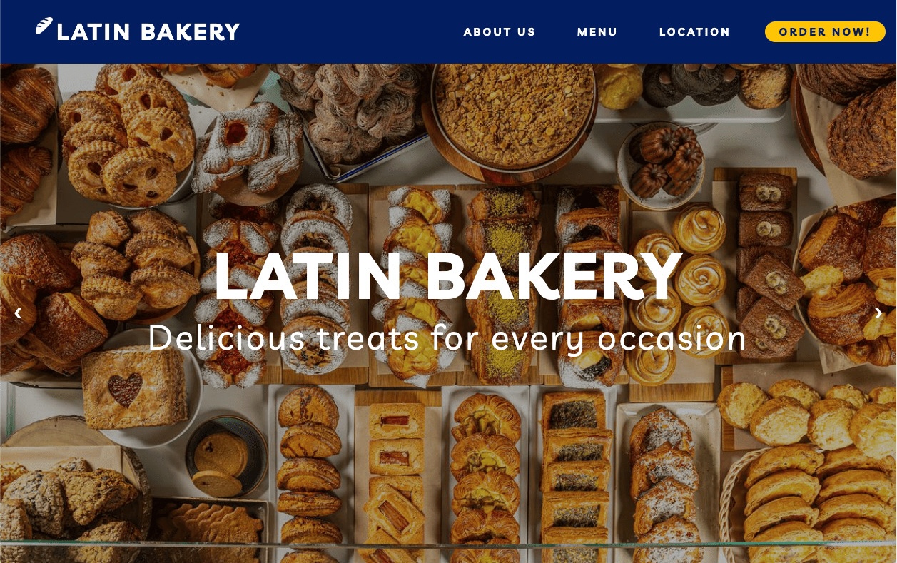 Latin Bakery Website